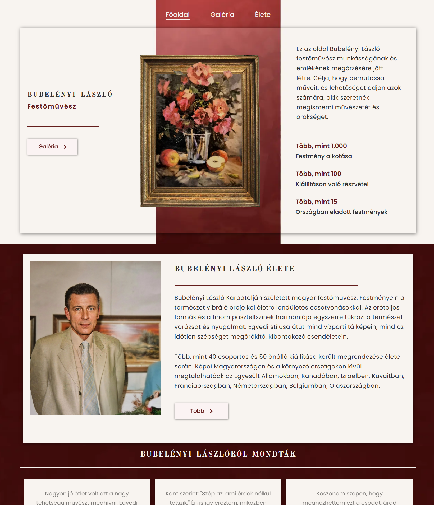 Bubelényi László honlap kép