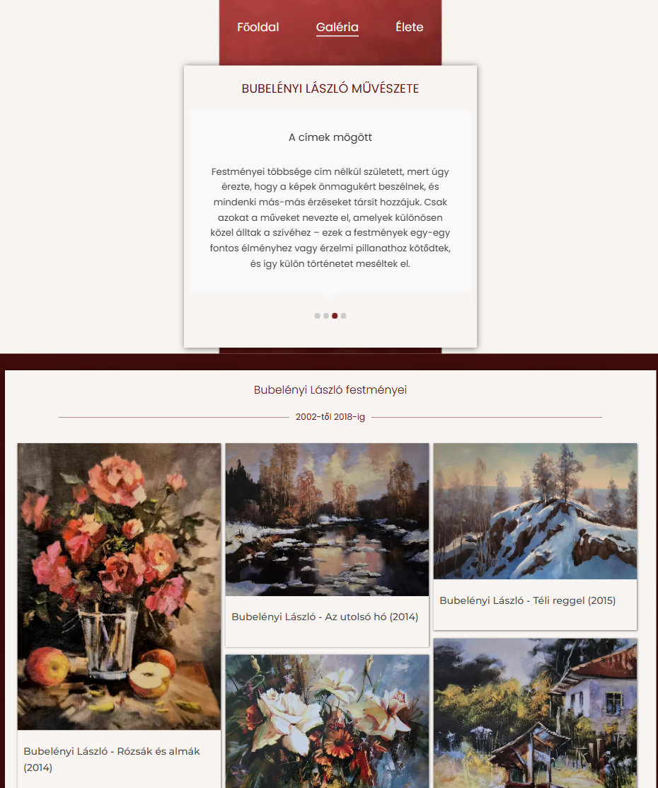 Bubelényi László honlap kép