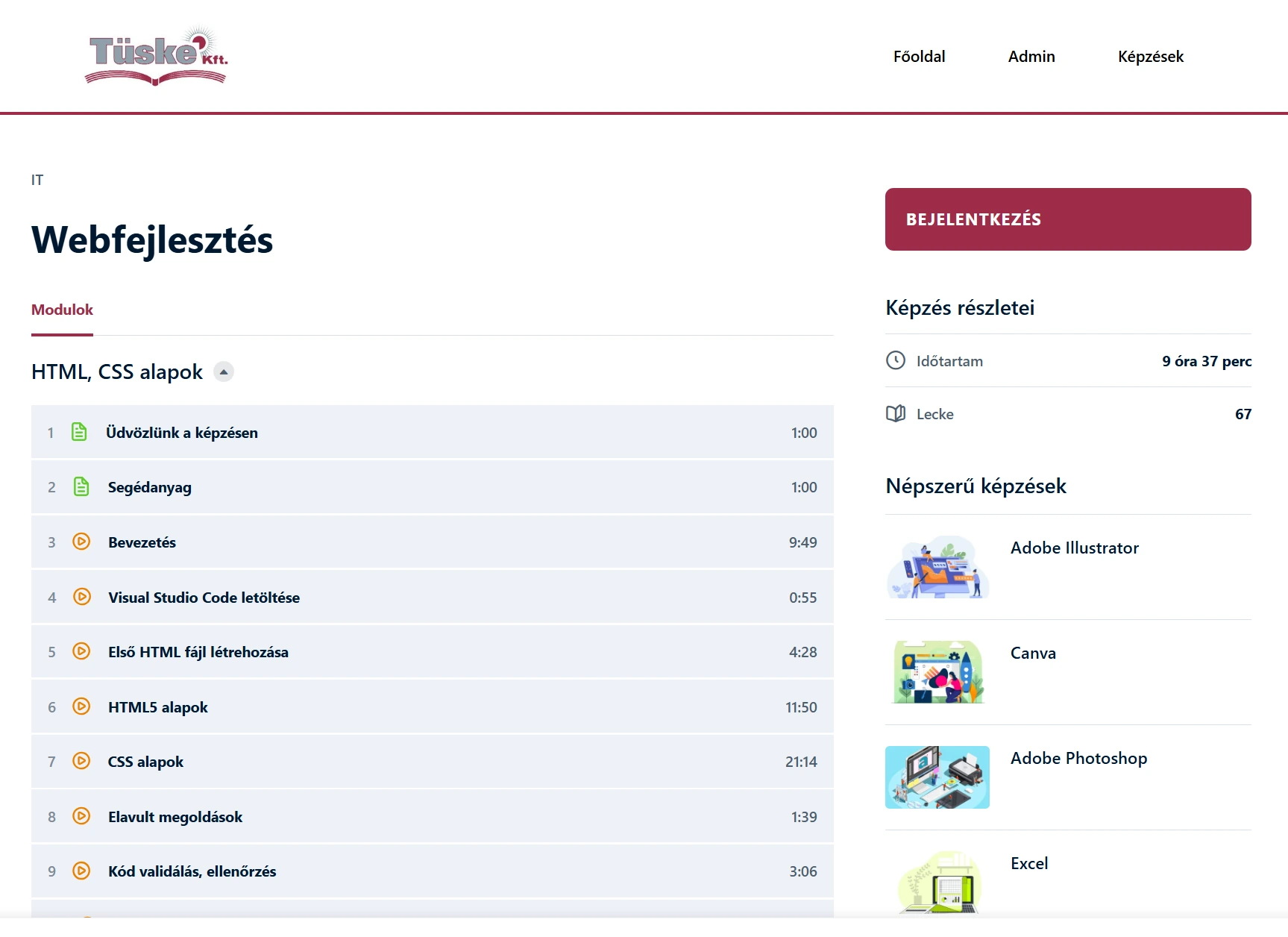 Tüske Kft e-lerning referencia_2